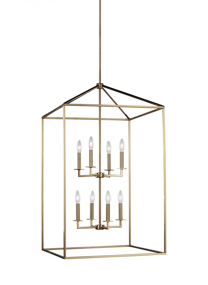 Generation Lighting 5315008EN-848 Perryton transitional 8-light LED indoor dimmable extra large ceiling pendant hanging chandelier lig