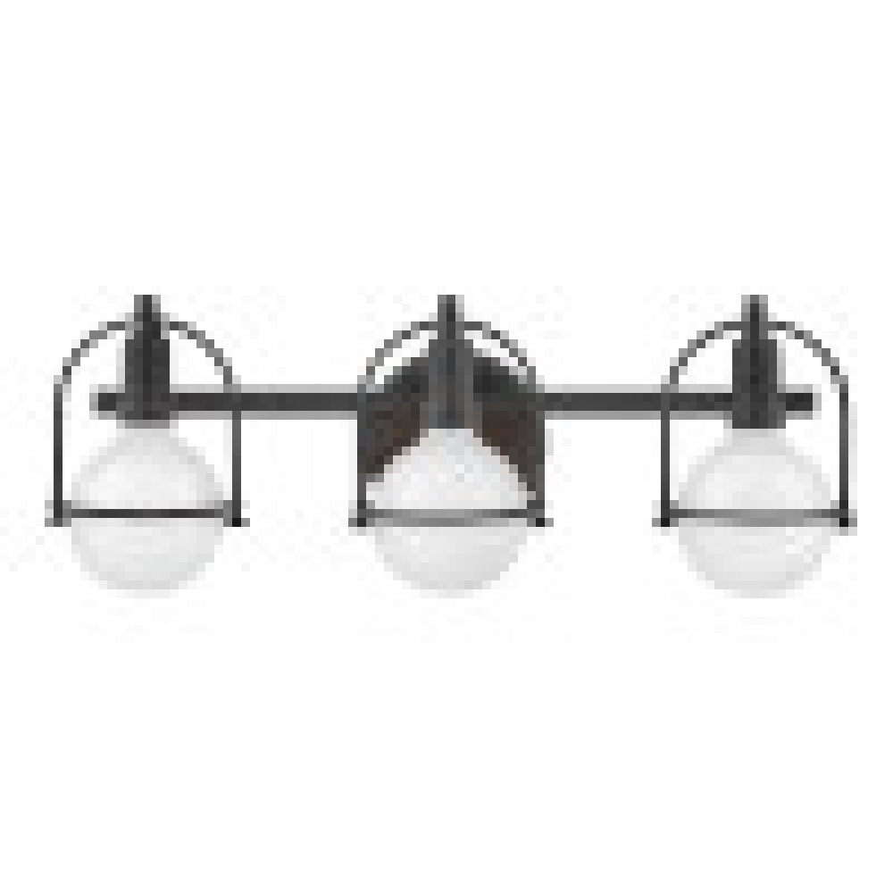 Hinkley 53773BK Medium Three Light Vanity