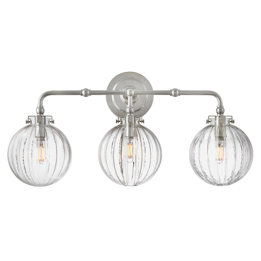 Hinkley 57413PN Medium Three Light Vanity