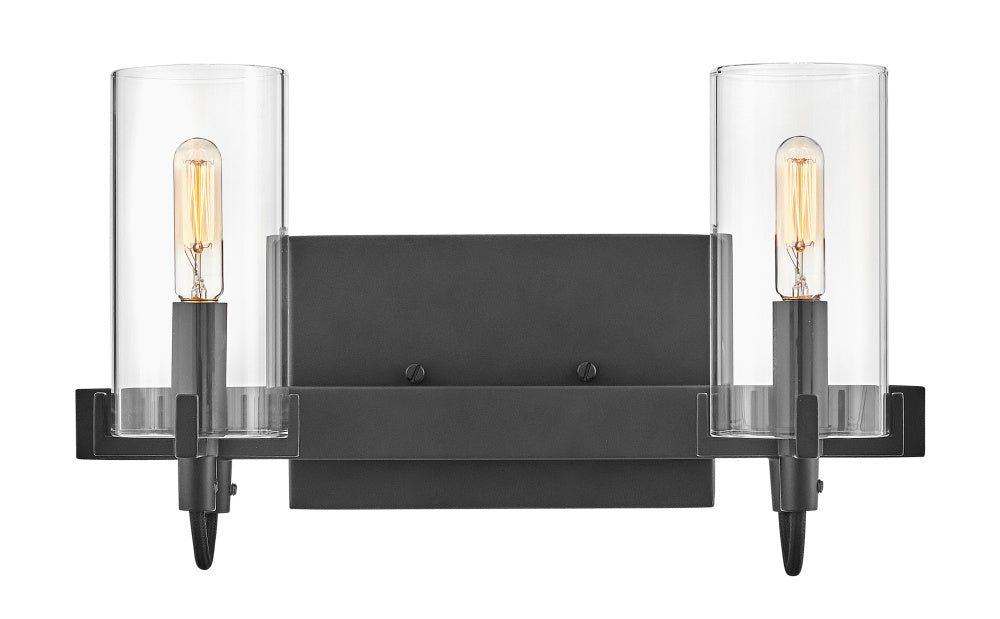 Hinkley 58062BK Small Two Light Vanity