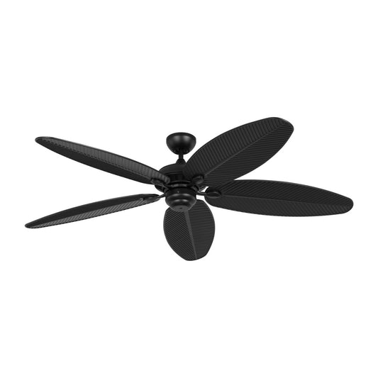 Generation Lighting 5CUR60BK Cruise Outdoor 60 in Matte Black with Matte Black Blades