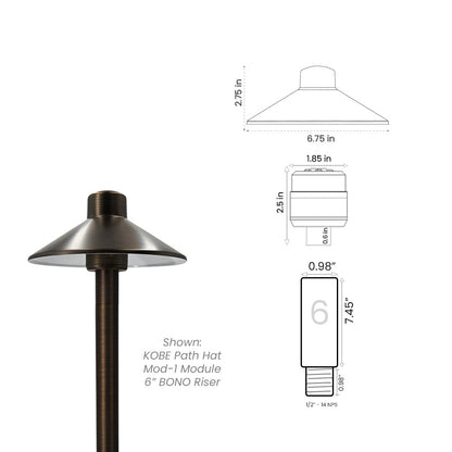 Path Light Kit with BONO (.98") Riser • 2700/3000K - Path Light from 702 Lighting in Las Vegas