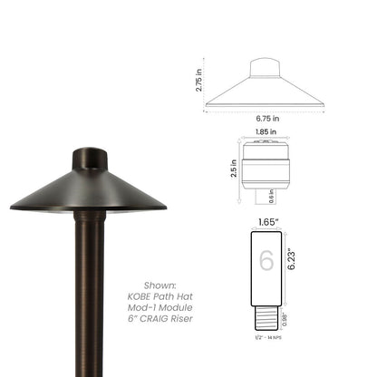 Path Light Kit with CRAIG (1.65") Riser • 2700/3000K - Path Light from 702 Lighting in Las Vegas