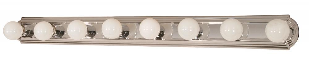 Nuvo 60-299 8 Light; 48 in.; Vanity; Racetrack Style; Polished Chrome 