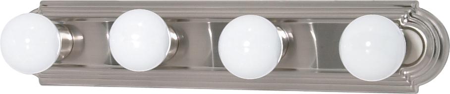 Nuvo 60-301 4 Light; 24 in.; Vanity; Racetrack Style; Brushed Nickel F