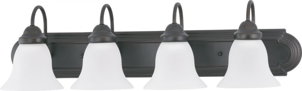 Nuvo 60-3163 Ballerina; 4 Light; 30 in.; Vanity with Frosted White Gla