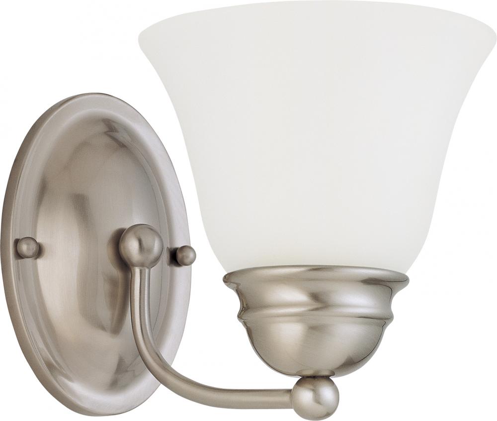 Nuvo 60-3264 Empire; 1 Light; 7 in.; Vanity with Frosted White Glass; 