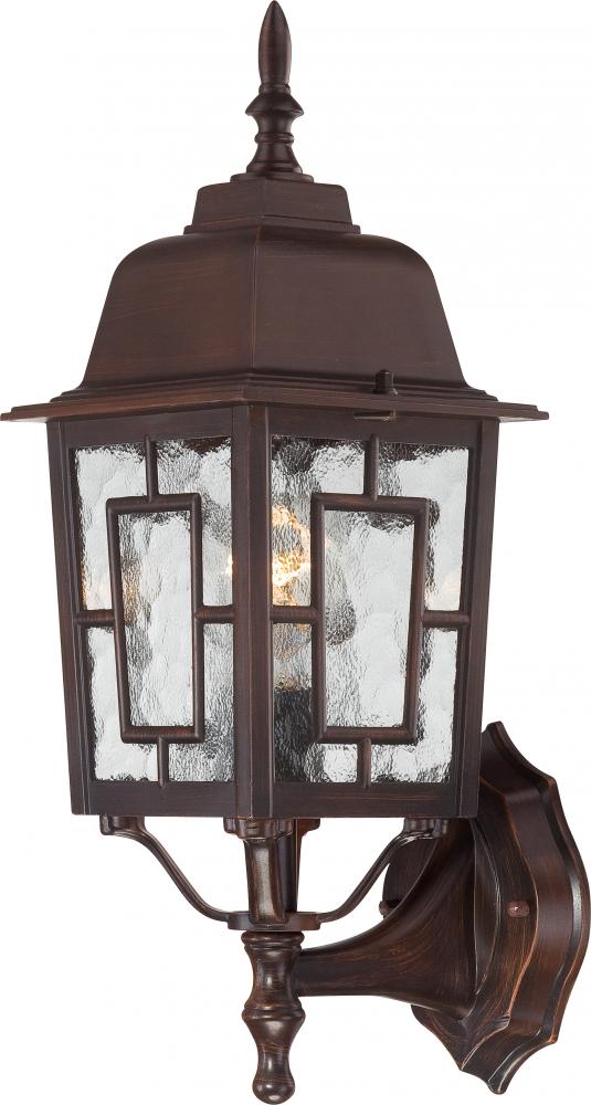 Nuvo 60-4925 Banyan - 1 Light 17" Wall Lantern with Clear Water Glass 