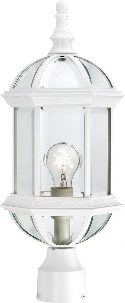 Nuvo 60-4974 Boxwood; 1 Light; 19 in.; Outdoor Post with Clear Beveled