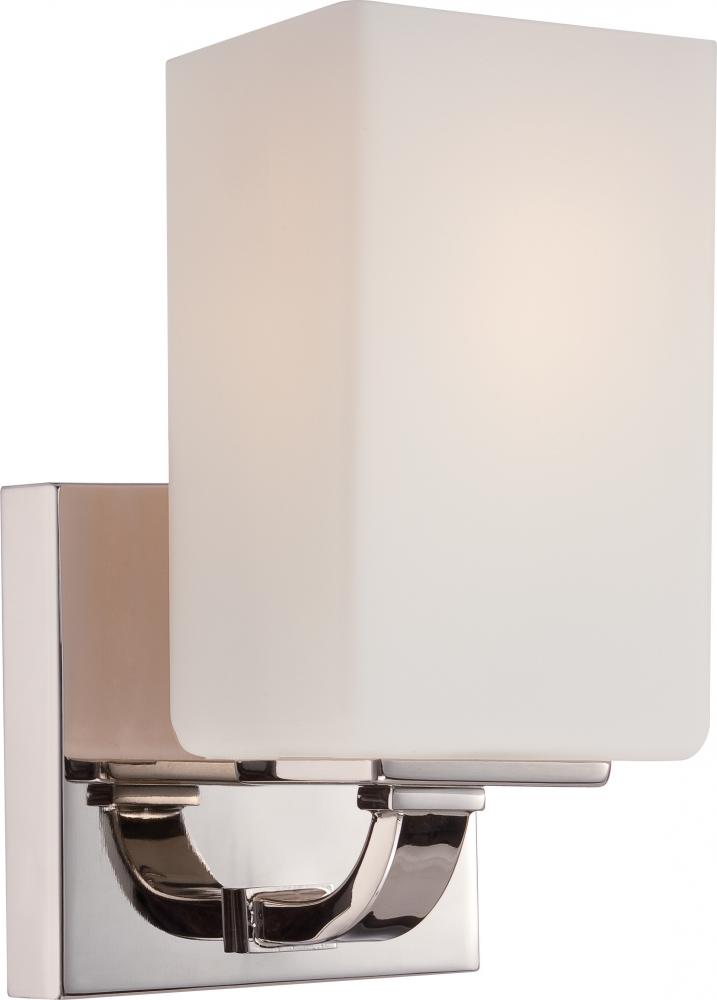Nuvo 60-5181 Vista; 1 Light; Vanity Fixture with Etched Opal Glass; Po