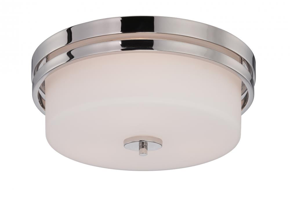 Nuvo 60-5207 Parallel; 3 Light; Flush Fixture with Etched Opal Glass; 