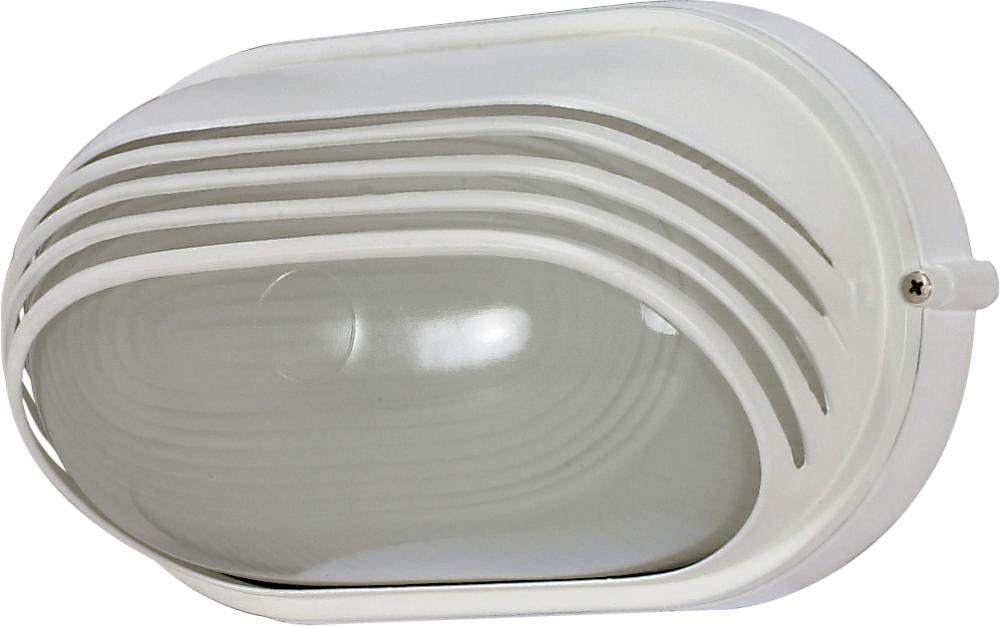 Nuvo 60-522 1 Light; 10 in.; Oval Hood Bulk Head; Die Cast Bulk Head; 