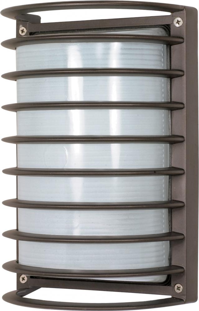 Nuvo 60-533 1 Light; 10 in.; Rectangle Cage Bulk Head; Die Cast Bulk H