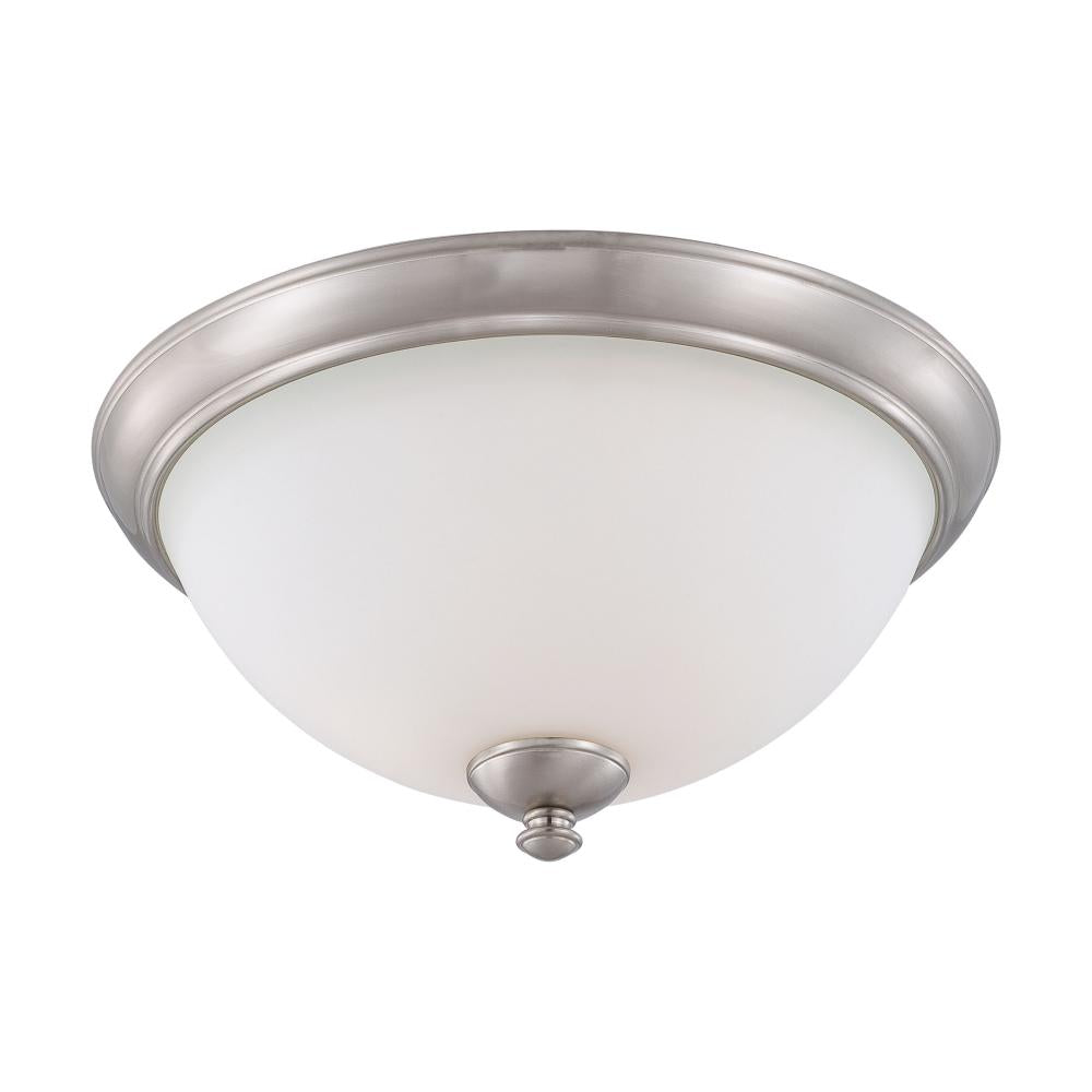 Nuvo 60-6014 Patton; 3 Light; Flush Fixture with Frosted Glass; Color 