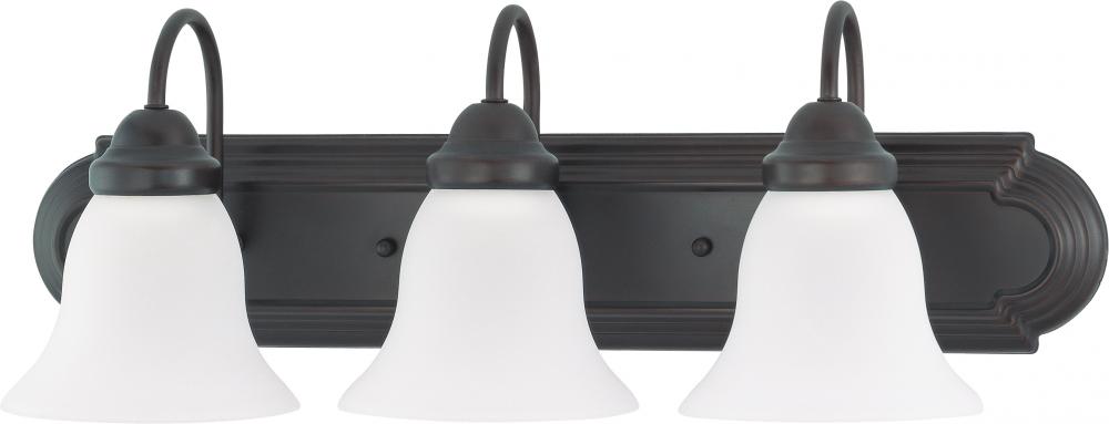Nuvo 60-6083 Ballerina; 3 Light; 24 in.; Vanity with Frosted White Gla