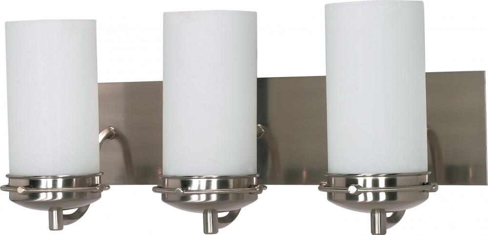 Nuvo 60-613 Polaris; 3 Light; 21 in.; Vanity with Satin Frosted Glass 