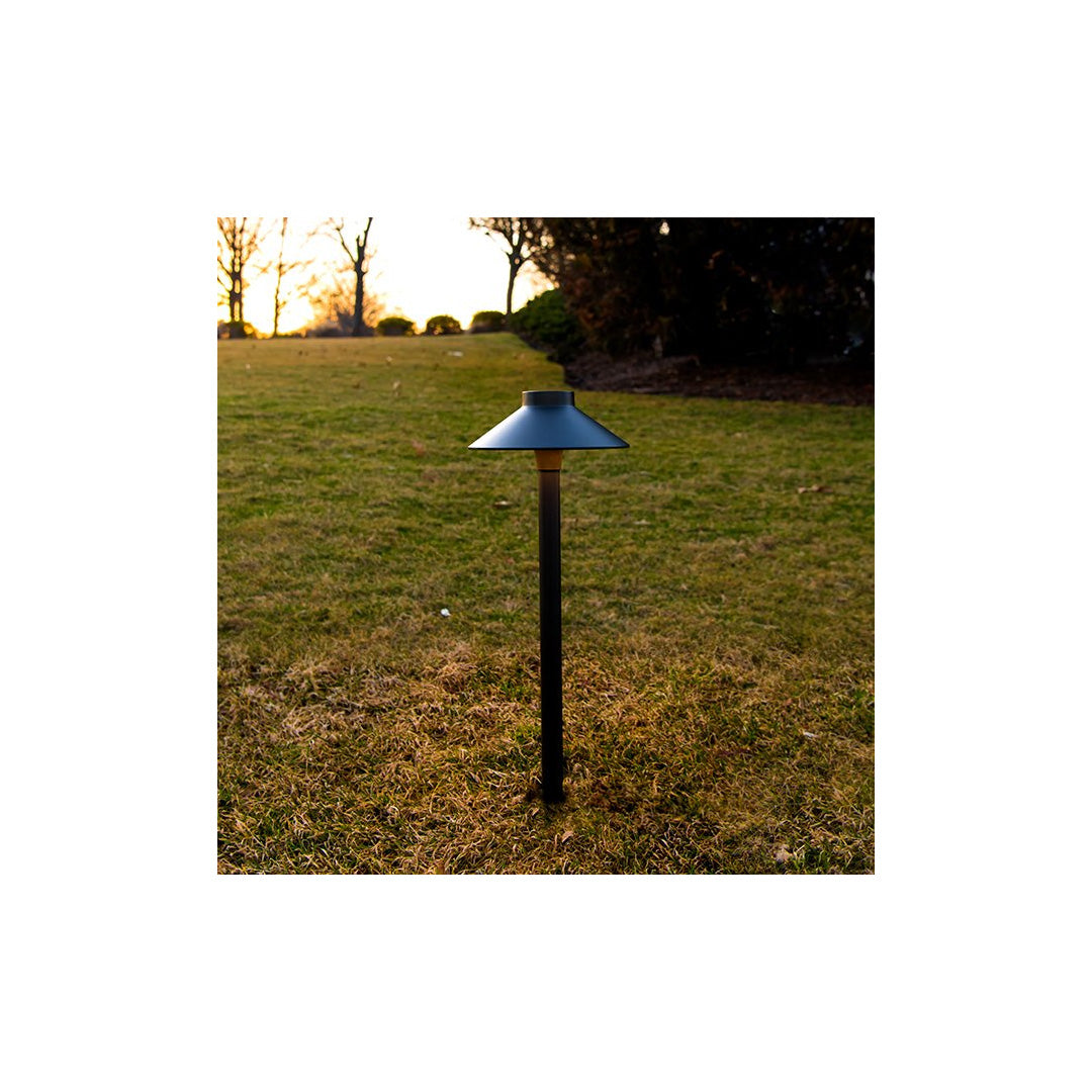 WAC Lighting 6042-27BK Mini Tiki Path Light, 2700K, 15 inches tall, Black - Path Light - All Lighting Direct