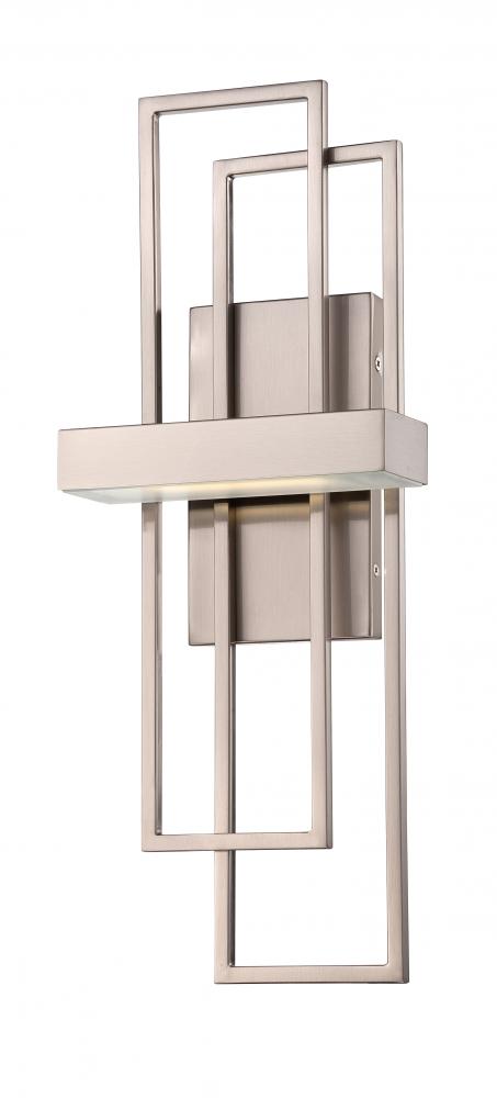 Nuvo 62-105 Frame; LED Wall Sconce with Frosted Lens; Brushed Nickel F