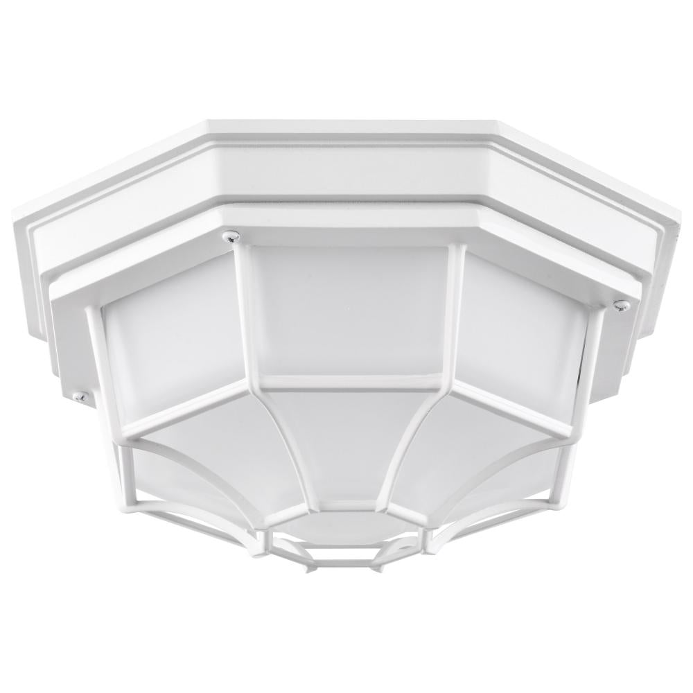 Nuvo 62-1399 LED Spider Cage Fixture; White Finish with Frosted Glass