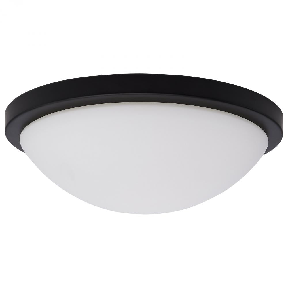 Nuvo 62-1942 Button; 11 Inch LED Flush Mount Fixture; Matte Black Fini