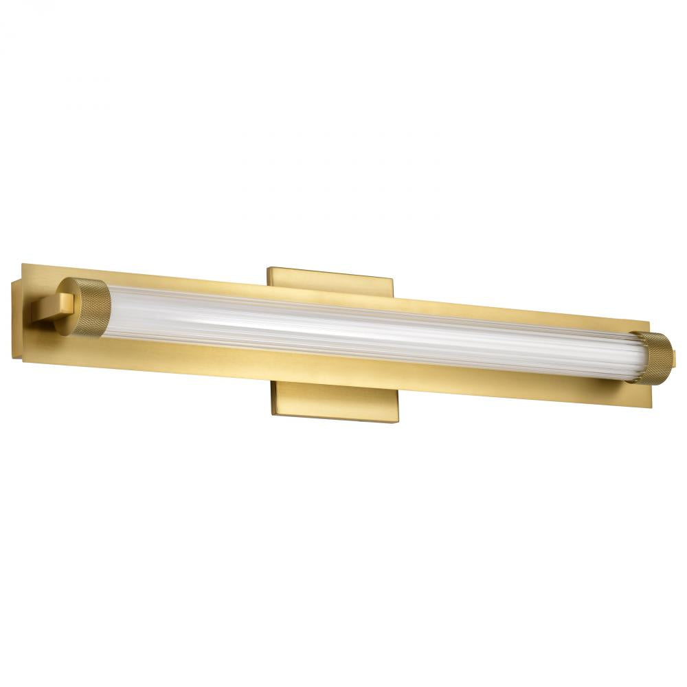 Nuvo 62-2387 Larissa; 24 Inch LED Vanity; 3000K CCT; Vintage Brass Fin