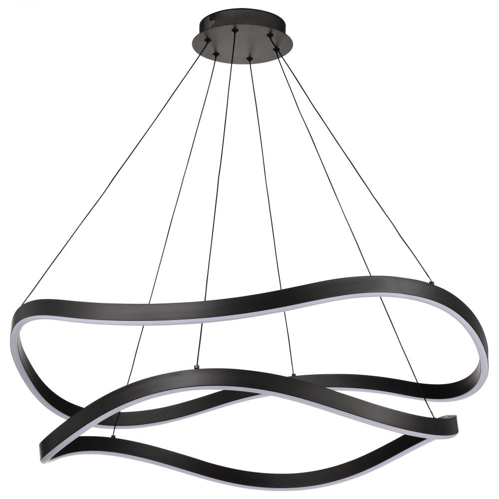 Nuvo 62-2421 Sylas; 36 Inch LED Pendant; Matte Black Finish