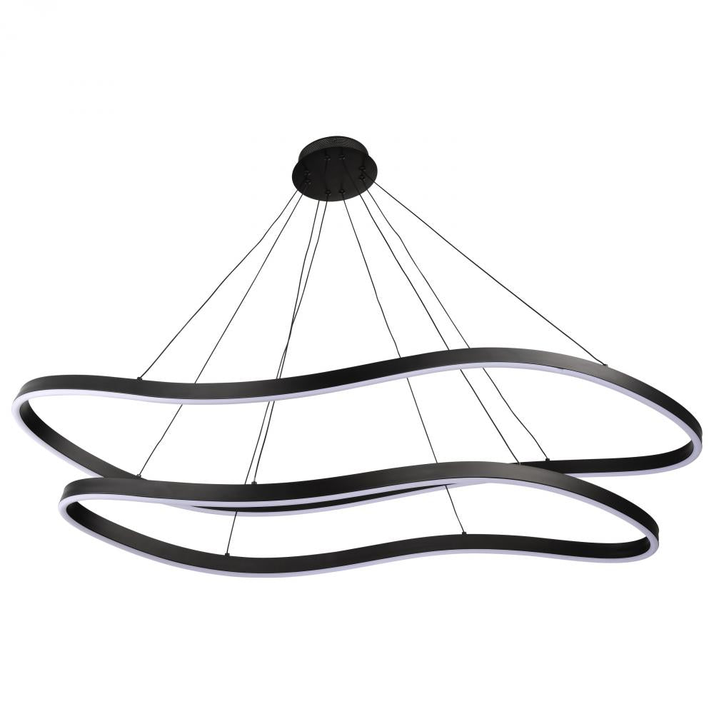 Nuvo 62-2422 Sylas; 48 Inch LED Pendant; Matte Black Finish