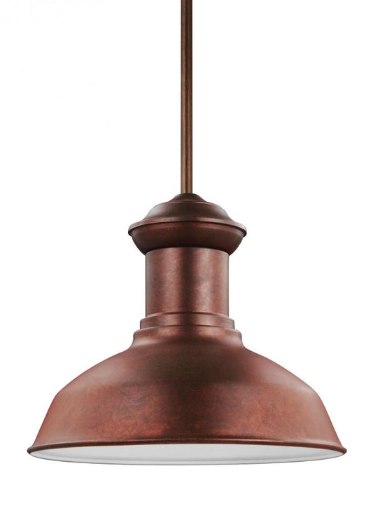 Generation Lighting 6247701-44 Fredricksburg traditional 1-light outdoor exterior Dark Sky compliant ceiling hanging pendant in wea