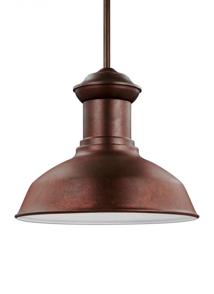 Generation Lighting 6247701EN3-44 Fredricksburg traditional 1-light LED outdoor exterior Dark Sky compliant led outdoor ceiling hangin