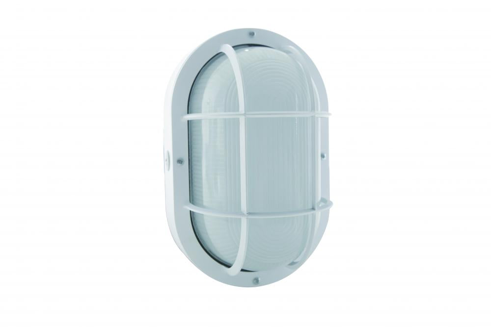 Nuvo 65-113 LED Bulkhead - 20W - 3000K - White Finish - 120-277V