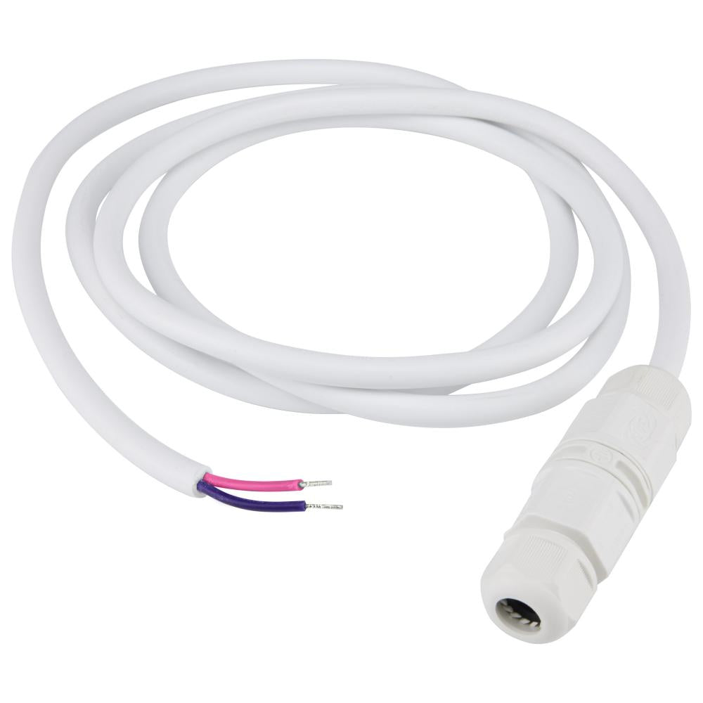 Nuvo 65-170 Whip Connector; 5.5 Foot; IP68 Rated; White; 0-10V Dimming