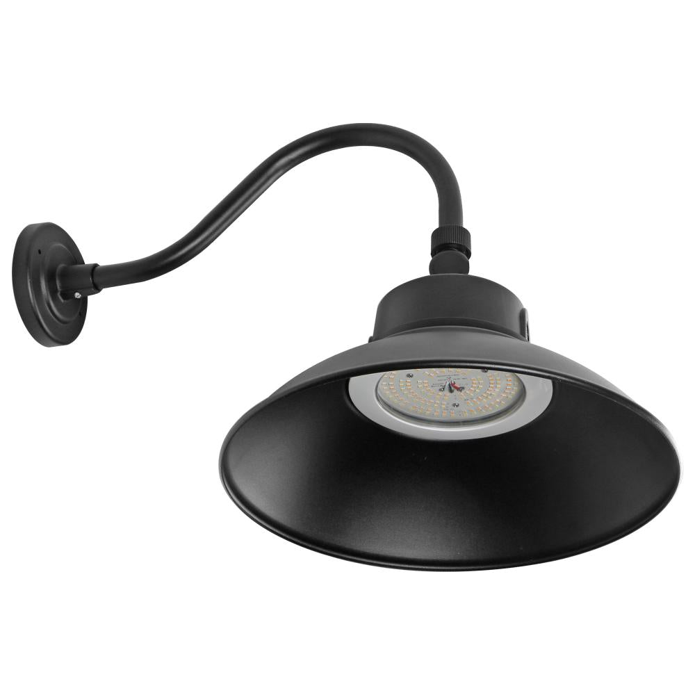 Nuvo 65-661 LED Gooseneck; 30W/40W/50W; CCT Selectable 3K/4K/5K; Black