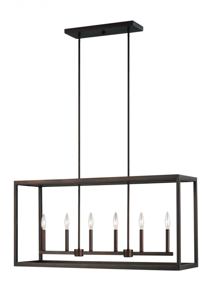Generation Lighting 6634506-710 Six Light Island Pendant