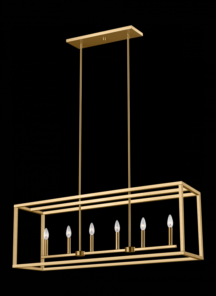 Generation Lighting 6634506EN-848 Six Light Island Pendant
