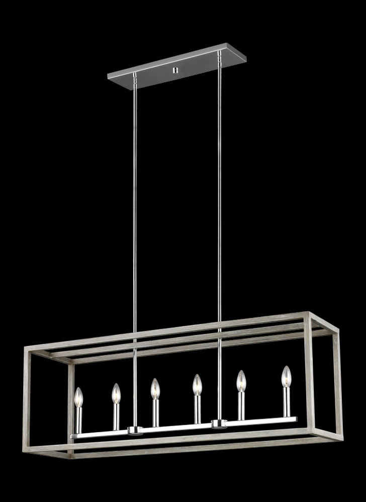 Generation Lighting 6634506EN-872 Six Light Island Pendant
