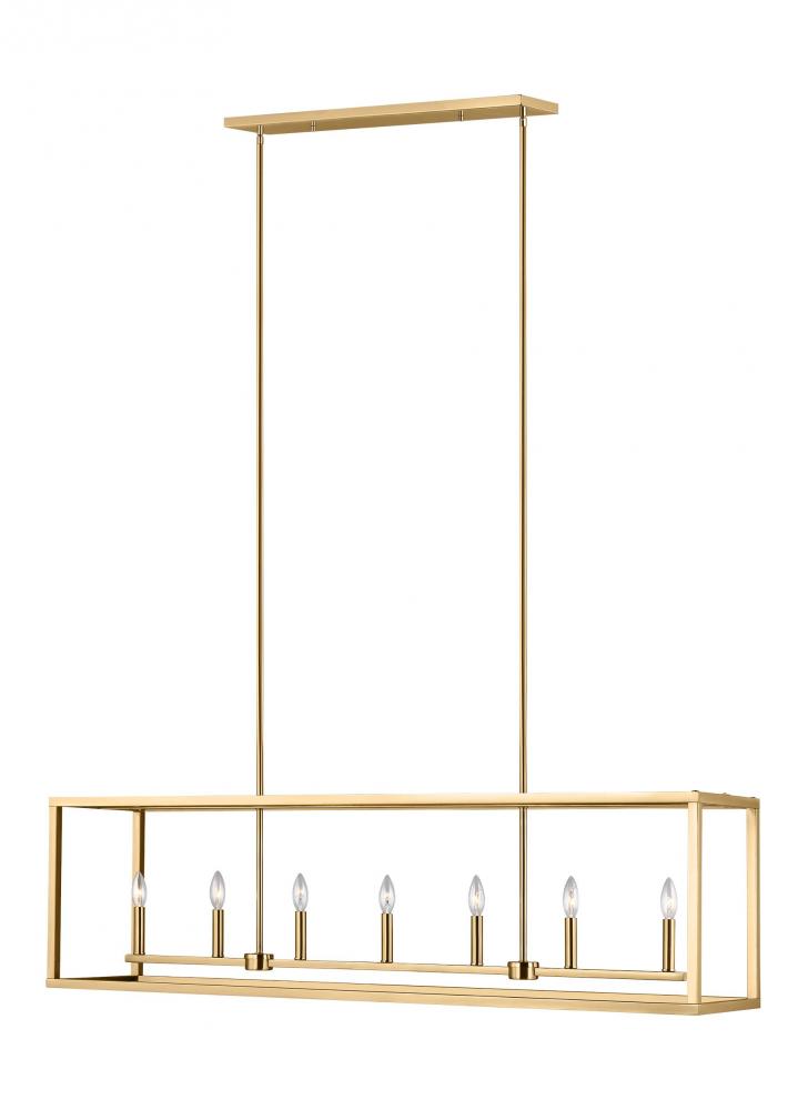 Generation Lighting 6634507EN-848 Long Seven Light Island Pendant