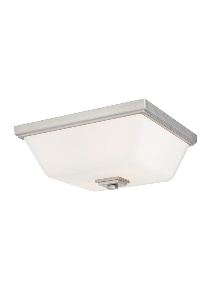 Generation Lighting 7513702EN3-962 Ellis Harper transitional 2-light indoor dimmable LED ceiling flush mount in brushed nickel silver f