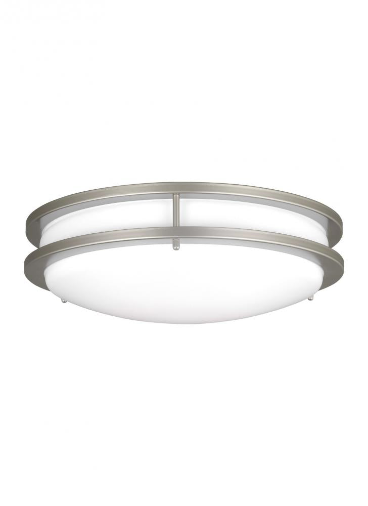 Generation Lighting 7650893S-753 Mahone traditional dimmable indoor medium LED 1-Light flush mount ceiling fixture in a painted brush