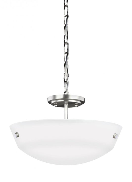 Generation Lighting 7715202-962 Two Light Semi-Flush Convertible Pendant