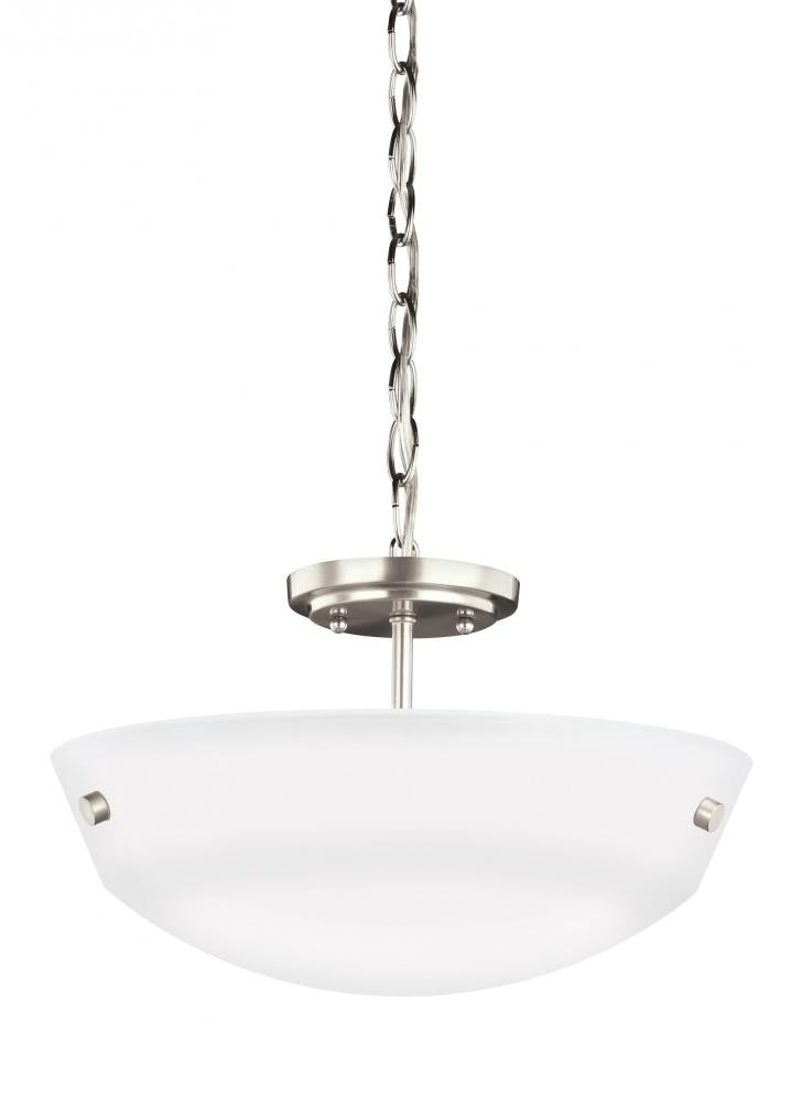 Generation Lighting 7715202EN3-962 Two Light Semi-Flush Convertible Pendant