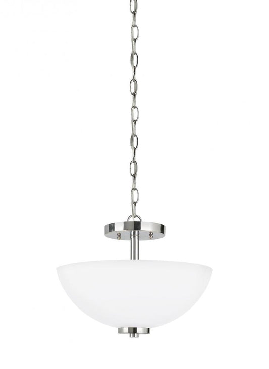 Generation Lighting 77160-05 Two Light Semi-Flush Convertible Pendant