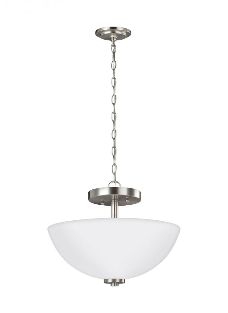 Generation Lighting 77160-962 Two Light Semi-Flush Convertible Pendant