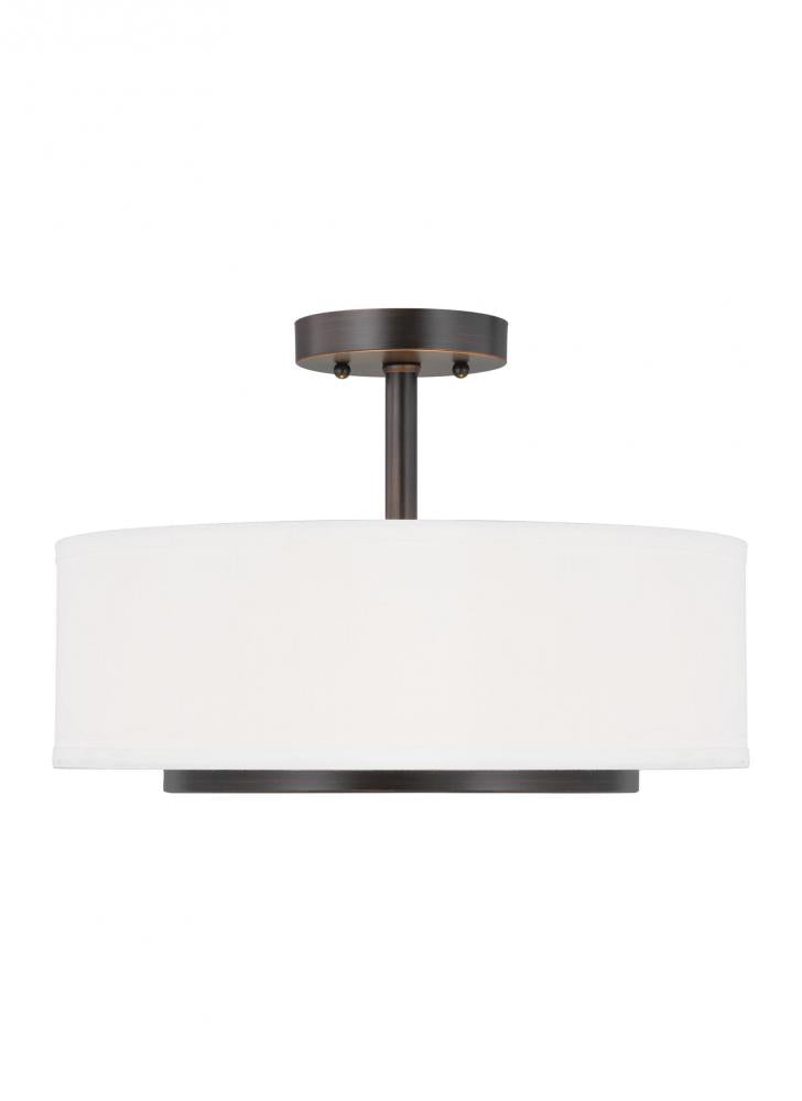 Generation Lighting 7728002EN3-710 Two Light Semi-Flush Convertible Pendant