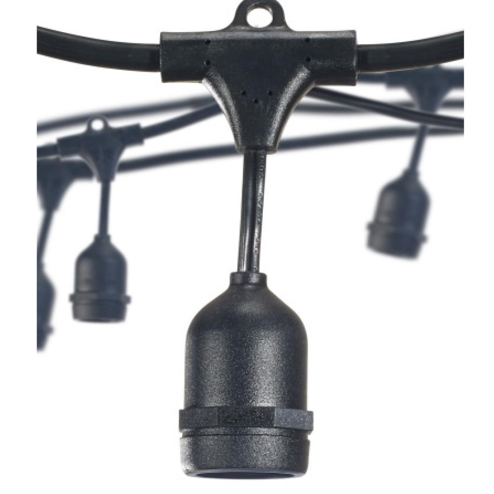 Bulbrite 812480 STRING15L/48FT/36IN/E26/BLACK