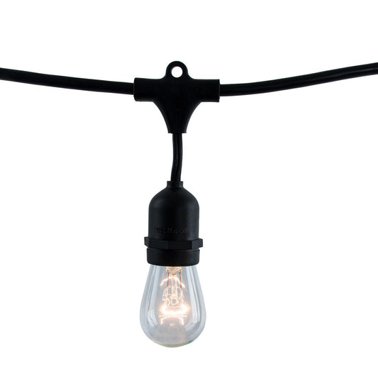 Bulbrite 812482 STRING15L/48FT/36IN/E26/BLACK/INC/S14