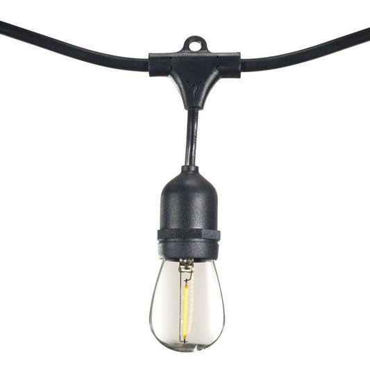 Bulbrite 812483 STRING15L/48FT/36IN/E26/BLACK/LED/S14