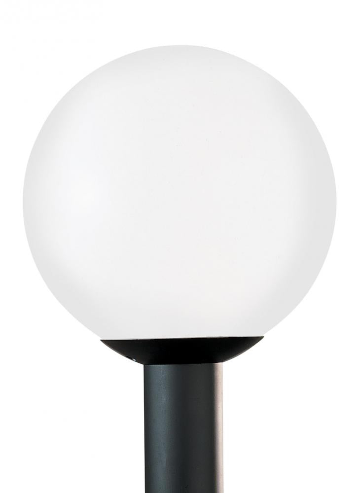Generation Lighting 8252EN3-68 Outdoor Globe traditional 1-light LED outdoor exterior medium post lantern in white finish with whit