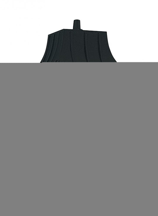 Generation Lighting 8275-32 Polycarbonate Outdoor traditional 1-light outdoor exterior large post lantern in black finish with c