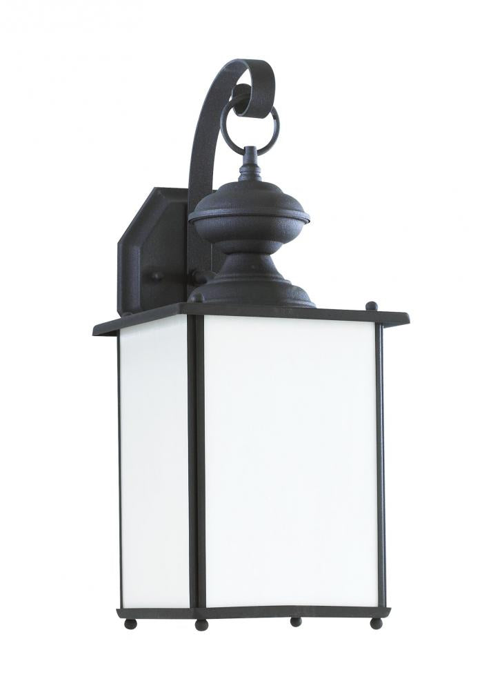 Generation Lighting 84158DEN3-12 Jamestowne transitional 1-light LED outdoor exterior Dark Sky compliant wall lantern sconce in black