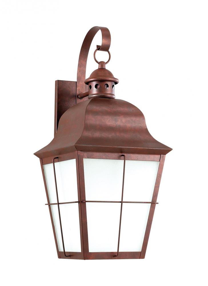 Generation Lighting 8463DEN3-44 Chatham traditional 1-light LED large outdoor exterior dark sky compliant wall lantern sconce in wea